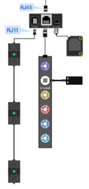 Expansion Hub to sensors